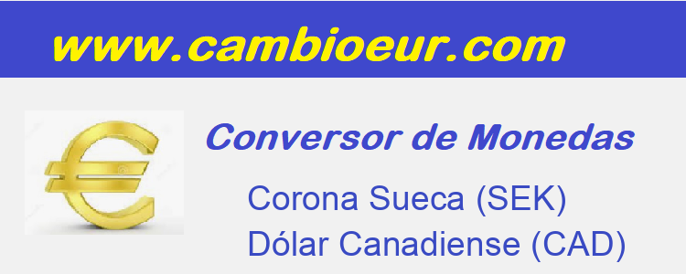 Cambio de   Corona Sueca