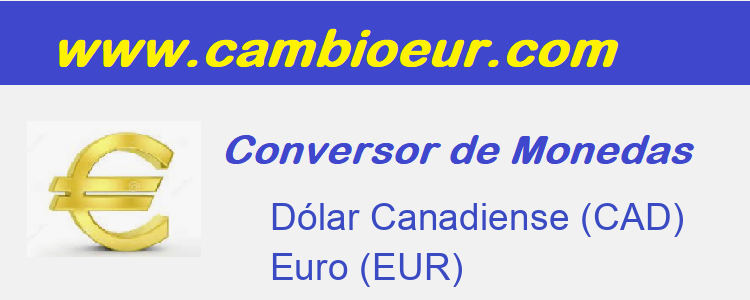 Cambio de   Dólar Canadiense