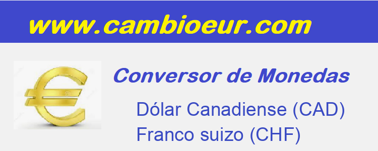 Cambio de   Dólar Canadiense