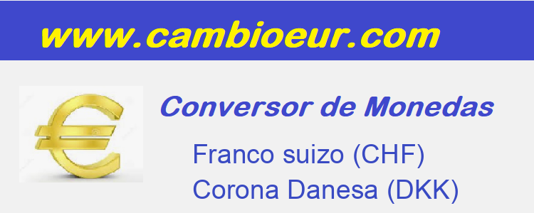 Cambio de   Franco suizo