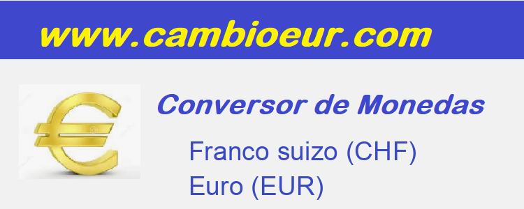 Cambio de   Franco suizo