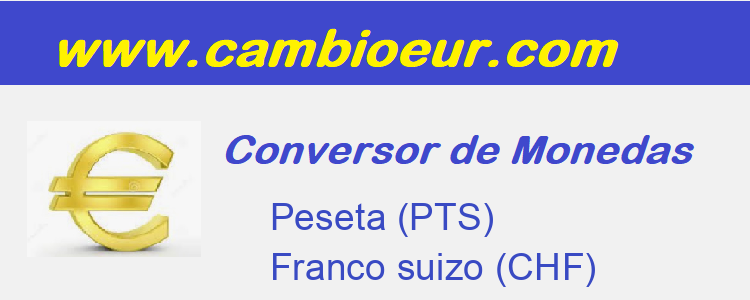 Cambio de   Peseta